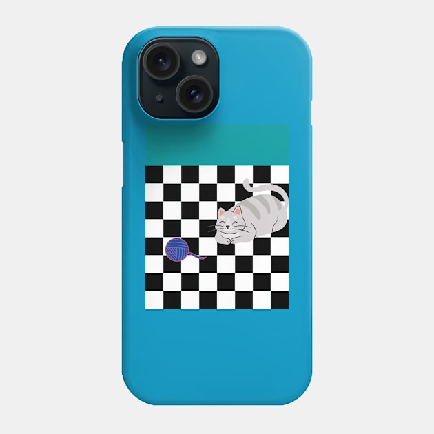 Spielende Katze Phone Case by Island of Design