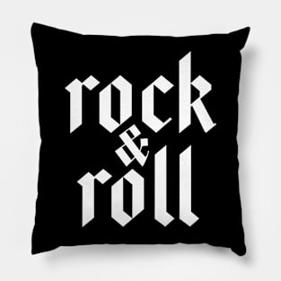 rock and roll logo Pillow