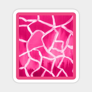 Abstract pink art print Magnet