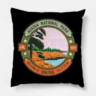 Acadia National Park Pillow