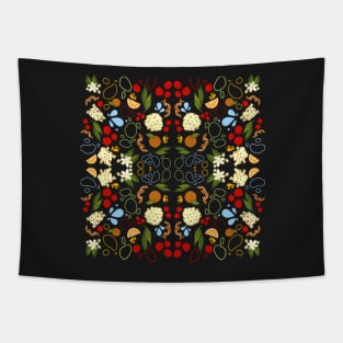 FROGGY BUNS - STEAMED CROSS MIDNIGHT Tapestry