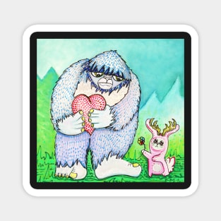 The Bigfoot and The Jackalope Magnet