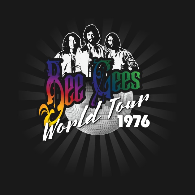 Bee Gees World Tour 1976 by MindsparkCreative