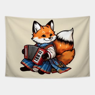 Foxy accordion Tapestry