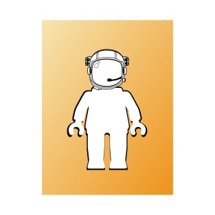 Banksy Style Astronaut Minifig, Customize My Minifig T-Shirt