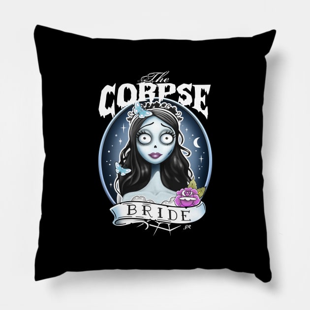 Corpse Bride Pillow by Gothic Rose