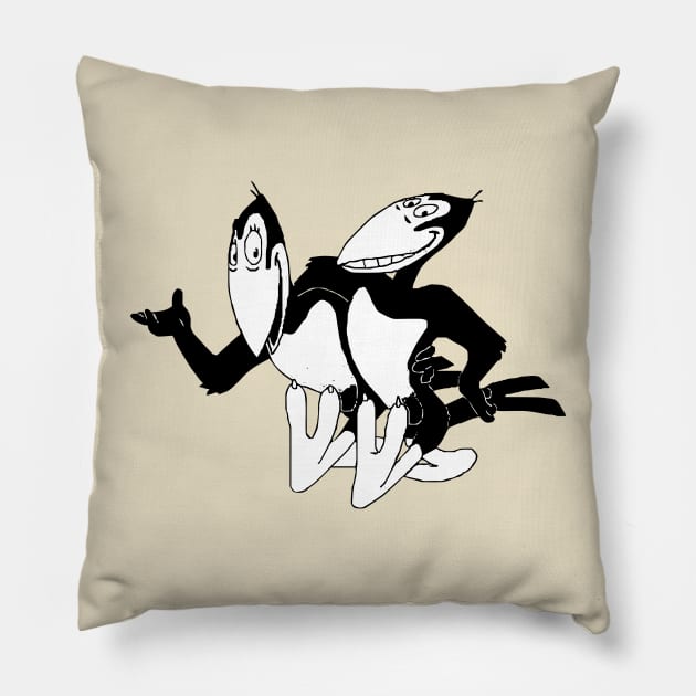 Heckle and Jeckle Pillow by kareemik
