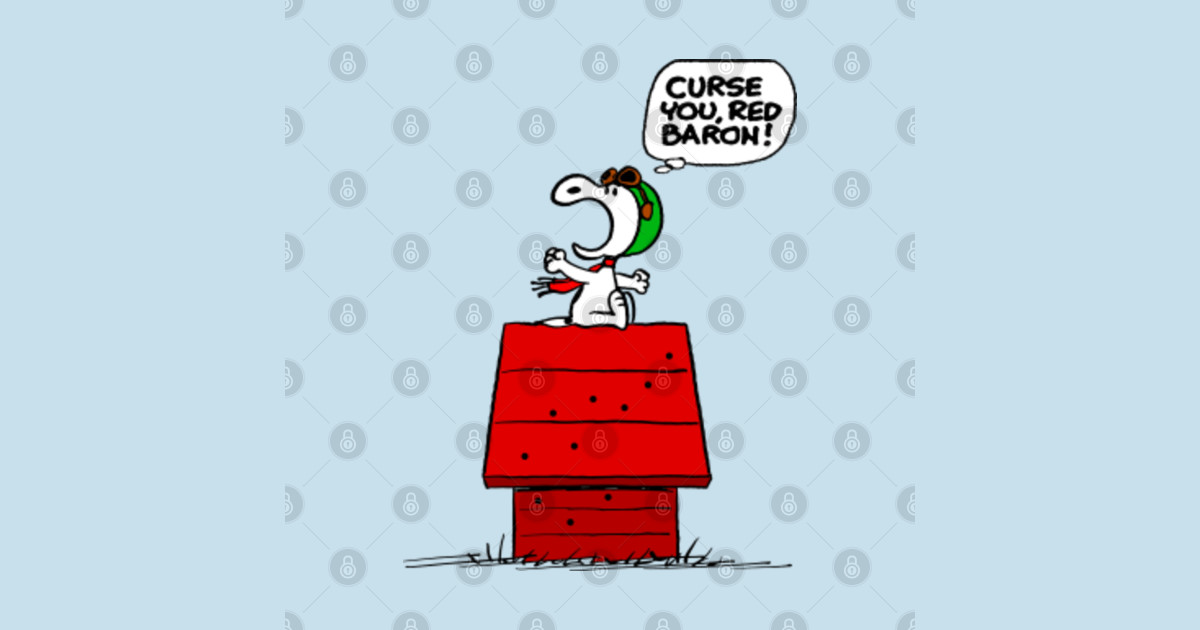 snoopy red baron tshirt