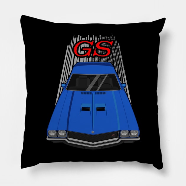 Skylark GS - 2ng gen - Metallic Blue Pillow by V8social