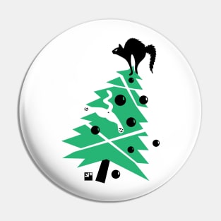 Angry Animals - Catmas tree Pin