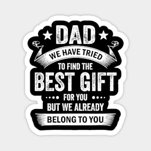 Dad Best Gift From Kids For Fathers Day Christmas Birthday Magnet