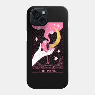 Pink Tarot card The Wine Phone Case
