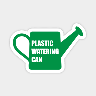 Green - plastic watering can (For a fake Chinese rubber plant) Magnet