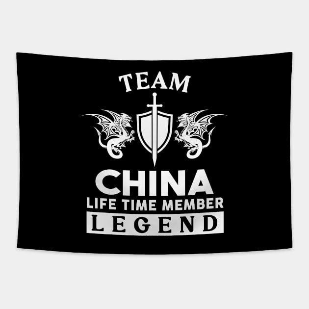 China Name T Shirt - China Life Time Member Legend Gift Item Tee Tapestry by unendurableslemp118