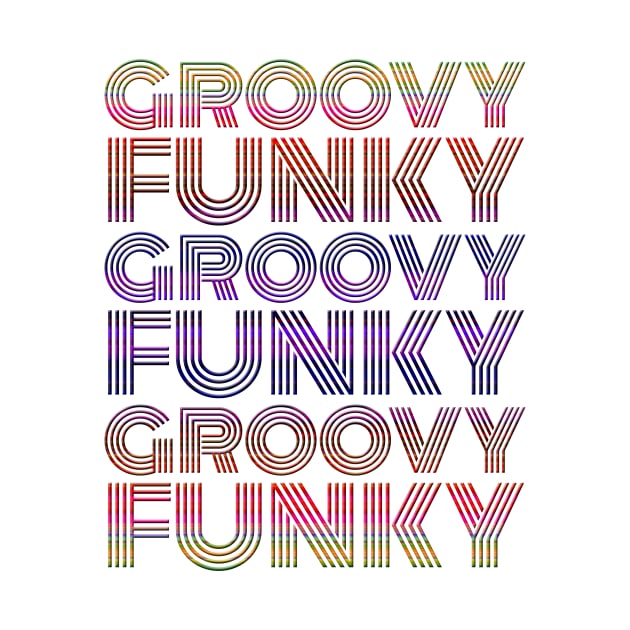 Groovy Funky Disco Colorful by HighBrowDesigns