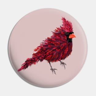 Cardinal + Dragon's Breath Celosia Pin