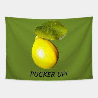 Pucker Up Lemon Tapestry