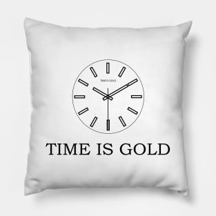 Time is Gold! Clock Pillow