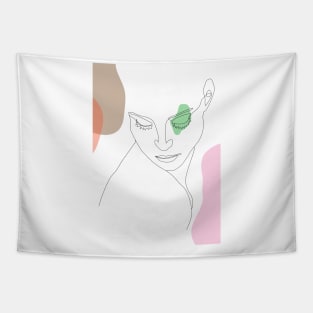 Woman face Tapestry