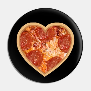 Pepperoni Pizza Heart Pin