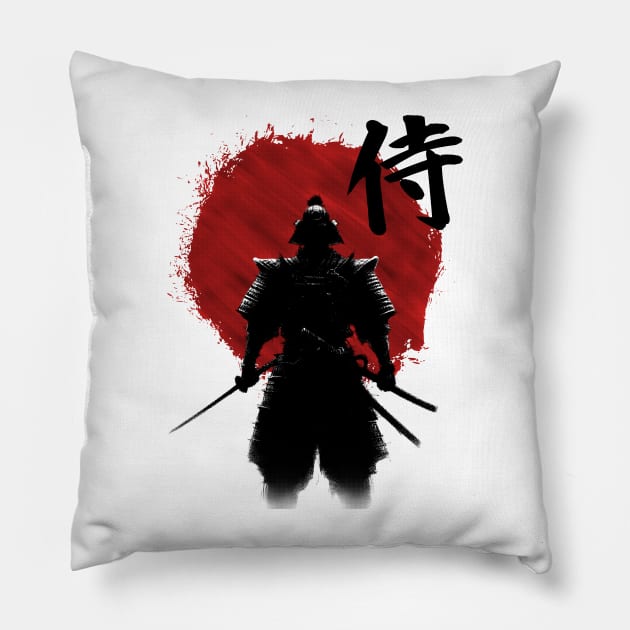 Brave Samurai Pillow by vanzone