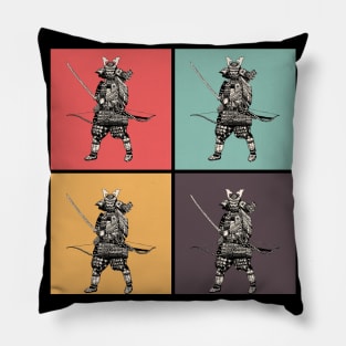 Bushido Pop Art Samurai Japanese Warrior Vintage Retro Streetwear Urban 546 Pillow