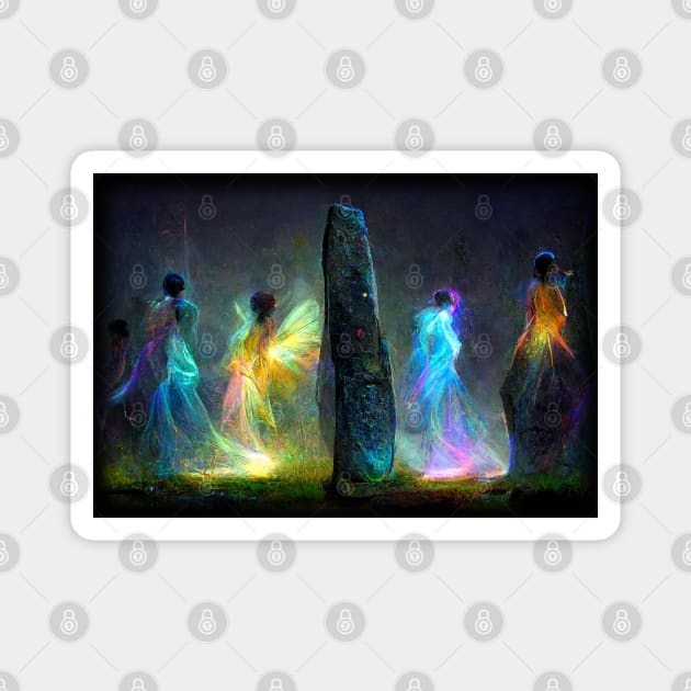 Standing stones fairies 3 Magnet by fairyfreak