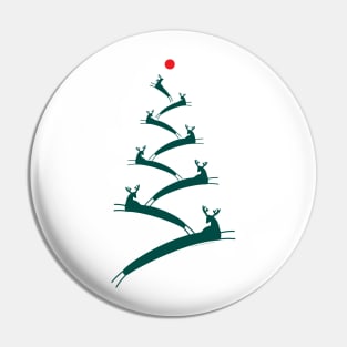 Reindeer Tree Pin