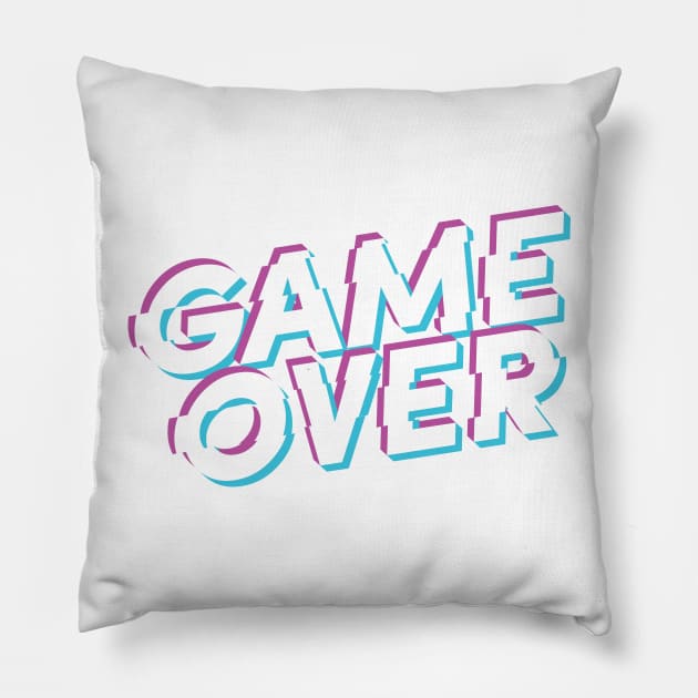 Game Over 0.02 Pillow by UnknownAnonymous