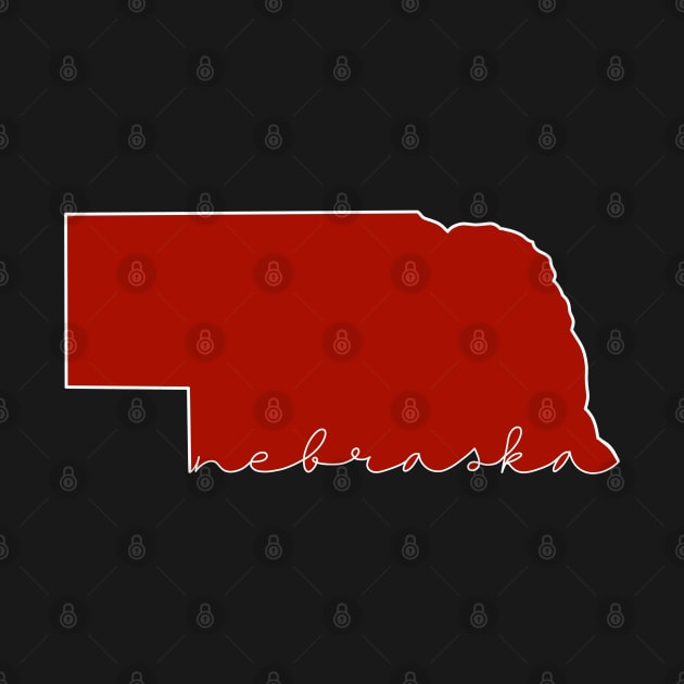 Nebraska - Minimalist by A + J Creative Co