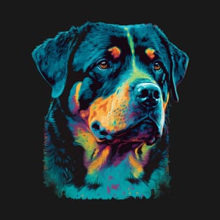 Majestic Rottweiler Pop Art T-Shirt