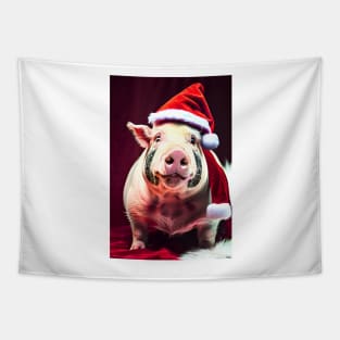 Christmas Pig (Christmas Animals) Tapestry