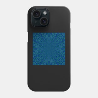 Psychedelic Dreams Royal Blue Aquamarine Green Pattern Phone Case