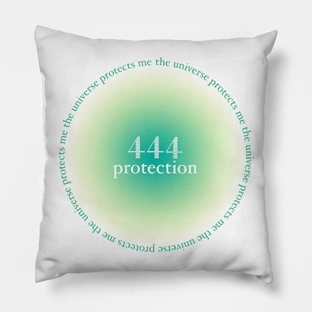 444 Protection Angel Number Pillow by emiliapapaya