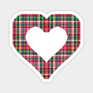 A hole in my Heart for you in tartan Magnet