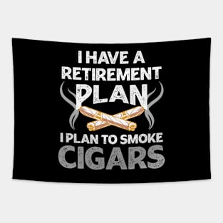 Cigar Retirement Gift Retiree Design Funny Snowbird Tee Retirement Party Tapestry