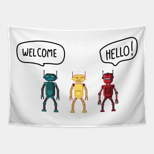 3 robots Tapestry