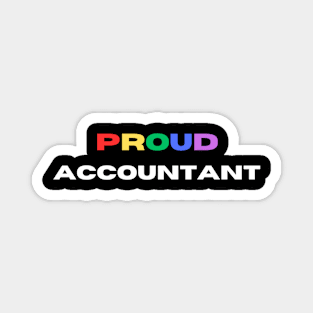 Proud accountant Magnet