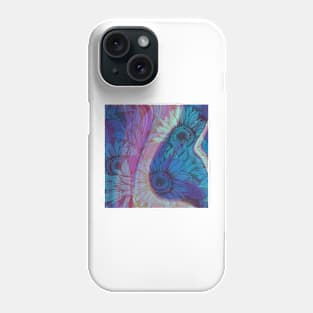 Blue Floral Stickie Phone Case