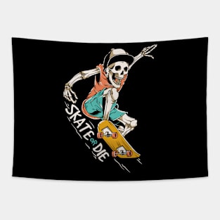 skateboard illustration Tapestry