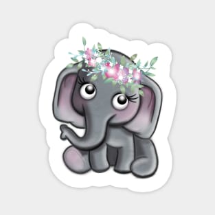 Flora the elephant Magnet