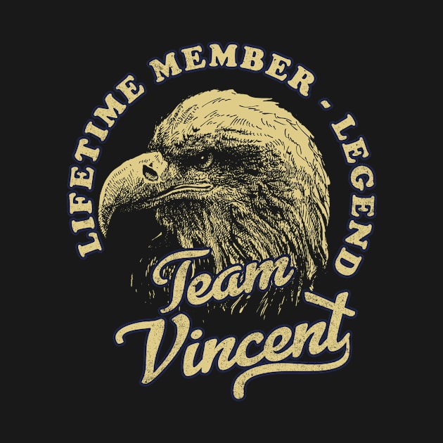 Vincent Name - Lifetime Member Legend - Eagle by Stacy Peters Art