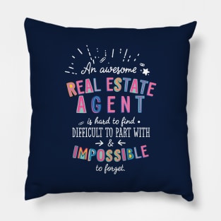 An awesome Real Estate Agent Gift Idea - Impossible to Forget Quote Pillow