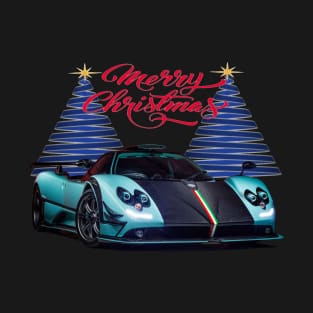 Pagani Zonda Merry Christmas Supercar Products T-Shirt