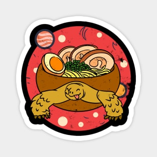 Kawaii Tortoise Ramen Noodles Space Otaku Turtle Ramen Bowl Magnet