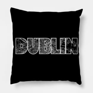 Dublin Street Map Pillow