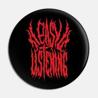 Easy Listening (red) Pin