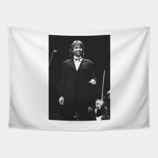 Andrea Bocelli BW Photograph Tapestry