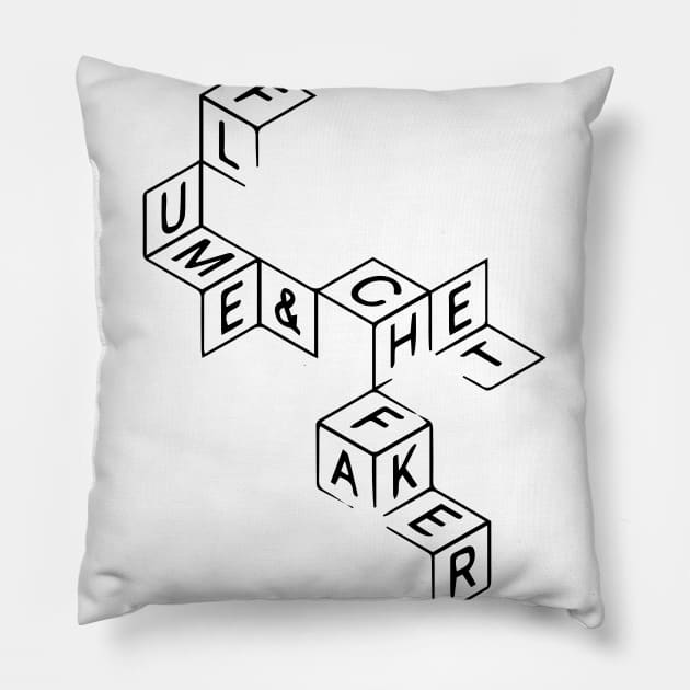 Flume and Chet Faker Pillow by FaixaPreta