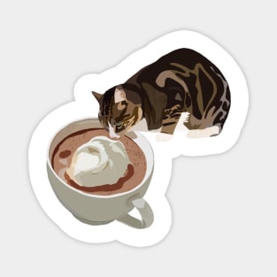 Coffee Cat Magnet